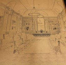 Drawing of Legislative Chamber