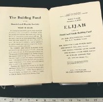 Program for Mendelssohn's ELIJAH, title page