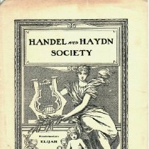 Program for Mendelssohn's ELIJAH, cover