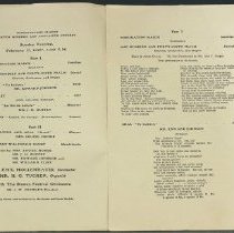 Musical Program, MISCELLANEOUS CONCERT, inside front cover