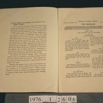 Music Program, The Messiah, title page