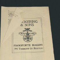 Program for Samson and Deliah, Back Cover