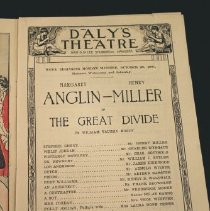 Theater Program, The Great Divide, first page