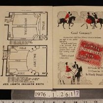 Theatre program, THE MAN OF THE HOUR, inside back cover