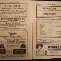 Program, theatre, The Merry Widow, Inside program