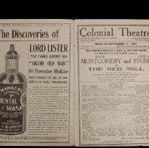 Program, Theatre, The Red Mill, list of characters