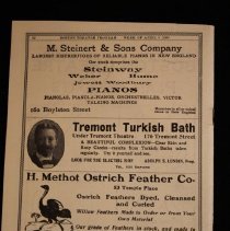Theater Program, Boston Theatre, back cover