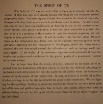 Theater program, Spirit of '76, play synopsis