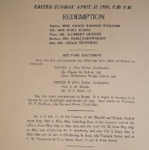 Music Program, Samson and Delilah, inside cover