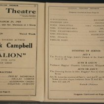 Cast of characters and synopsis of scenes