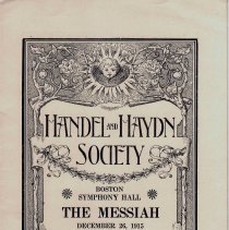 Music Program, Messiah, cover