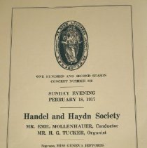 Music Program, St. Cecilia Mass, The Pilgrims, program  interior page