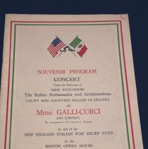 Program, Music, Concert by Mme. Galli-Curci, cover