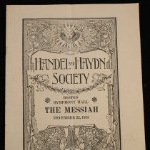 Program, Music, The Messiah, cover