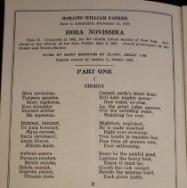 Program, Music, Peace With a Sword, Hora Novissima, Part One