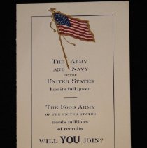 Program, United States Food Administration, cover