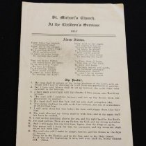 Front cover for the lyrics