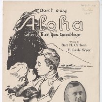 Cover, Don't Say Aloha When I KIss You Good-bye