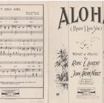 Aloha (Means I Love You), front and back cover