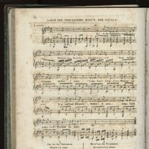 Lucretia Post music book, 'Gaily the Troubadour'