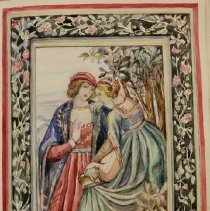 Watercolor of Tapestry by Samuel Dean