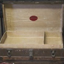 Steamer trunk open