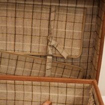 Right inside of McKee suitcase