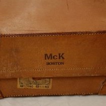 Right end of McKee suitcase