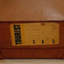 Left end of McKee suitcase