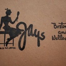 Makers mark on dress box