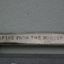 Inscription on letter opener