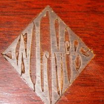 Game box, WLMcK initials