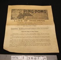 Ping Pong Set Instructions