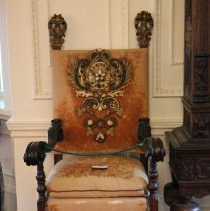 Armchair with cushion