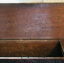 Interior of blanket chest