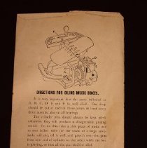 Music box instructions