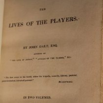 book Lives of the Players title
