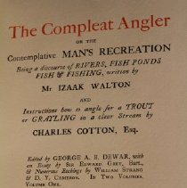 book Compleat Angler title