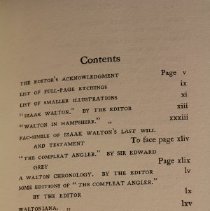 book Compleat Angler contents