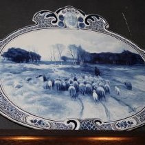 Dutch Delft wall plaque