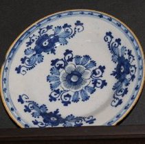 Dutch Delft dessert plate