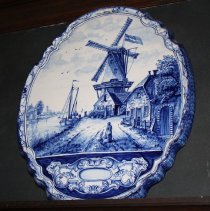 Dutch Delft wall plaque