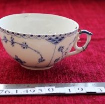 Royal Copenhagen teacup, old repair of handle