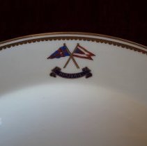 Mintons Dessert or Appetizer Bowl, The Marjorie, flags