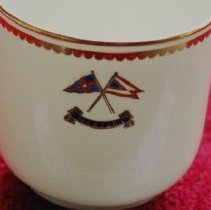 Cup, demitasse, from the yacht "Marjorie", burgee