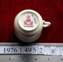 Cup, demitasse, from the yacht "Marjorie", maker's mark