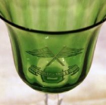 Etched Stemware used on the "Marjorie" yacht