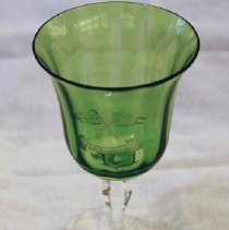 Etched Stemware used on the "Marjorie" yacht