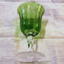 Etched Stemware used on the "Marjorie" yacht