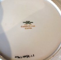 Dinner plate makers mark